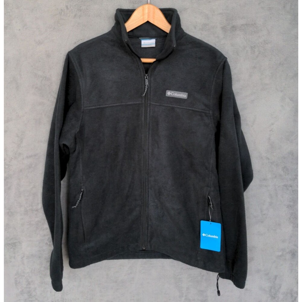 NWT Columbia Steens Mountain 2.0 Full Zip Fleece Jacket Men's M Black Soft Warm
